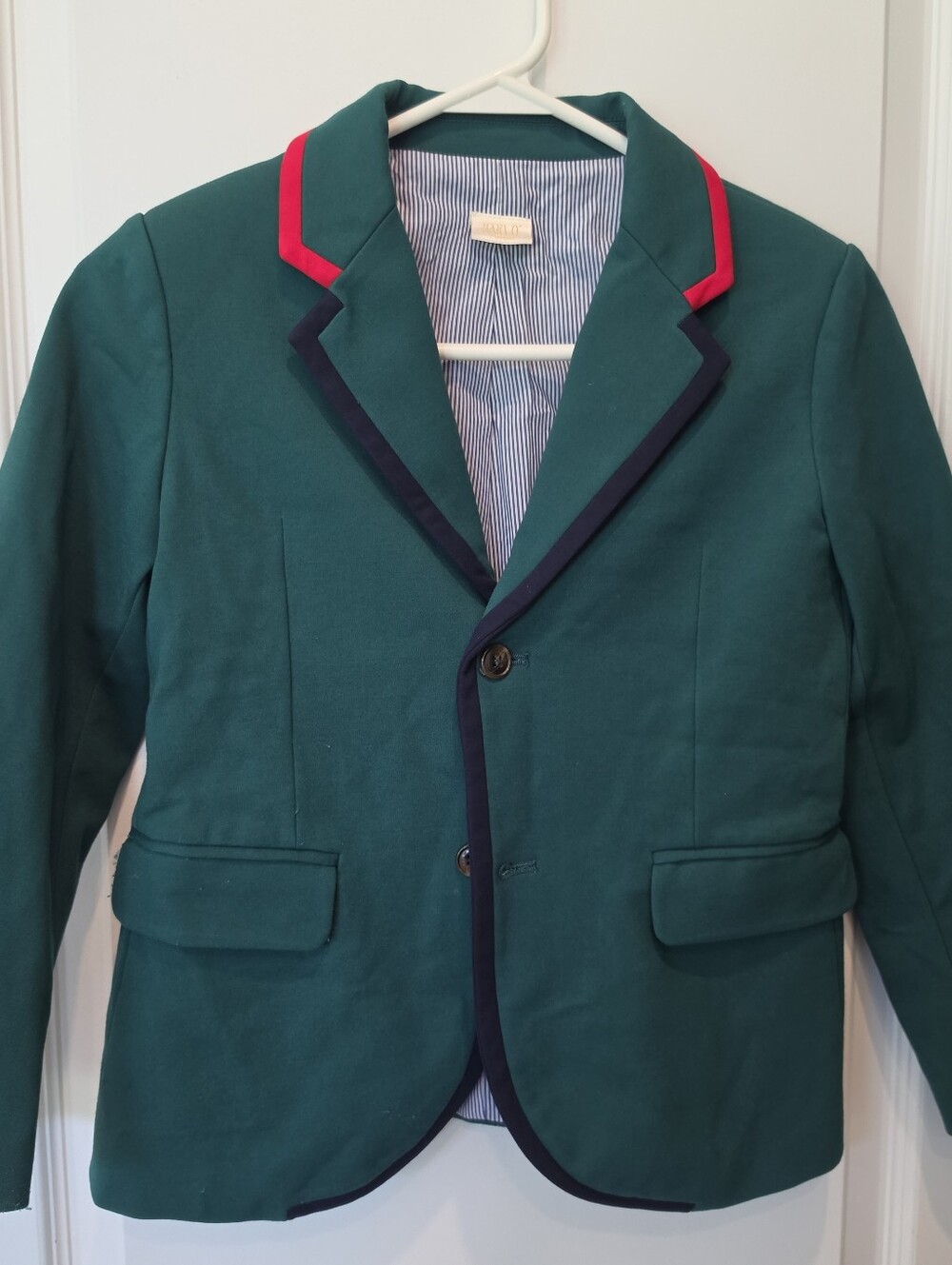 Marlo Boys Holiday Emerald Green Blazer Sz 7-8